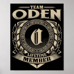 Poster Membro Vitalício da Equipe Oden Divertido Nome da