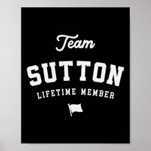 Poster Membro Vitalício da Equipe Sutton Nome Divertido S