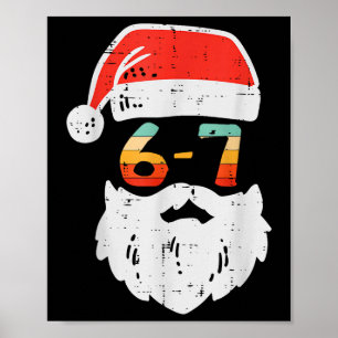 Poster Meme 67 Papai Noel Xmas Seis Sete Natal Adolescent
