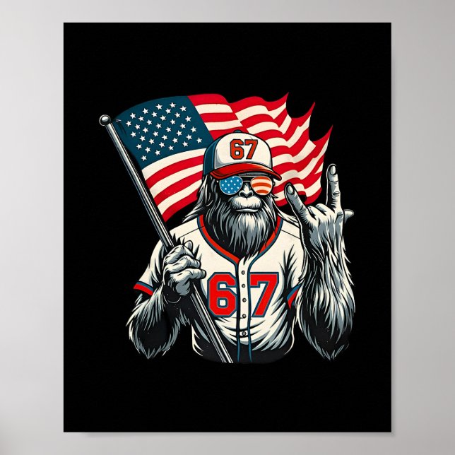 Poster Meme 67 Pés-Pé Engraçado Seis Gen Alpha Slang (Frente)