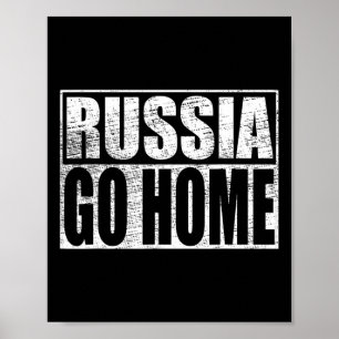 Poster Meme de Apoio à Ucrânia Rússia Volte para Casa Vla