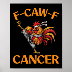 Poster Meme de galo F-caw-f Humor engraçado de galinha Pi