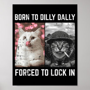 Poster Meme de Gato Engraçado Rapazes Jovens da Internet