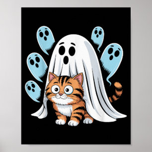 Poster Meme de Gato Engraçado Soky Halloween Gatinho 