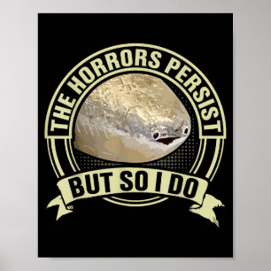 Poster Meme de Peixe Sacabambass Engraçado Horrores Persi