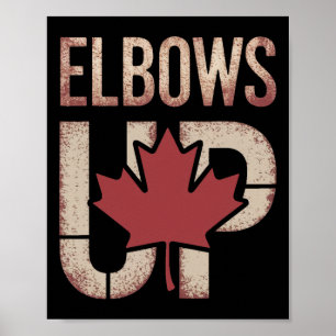 Poster Meme do Elbows Up Canadá