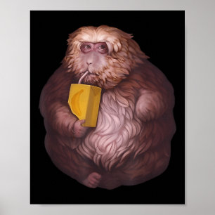 Poster Meme do Macaco Xing Xing – Design Viral Divertido 