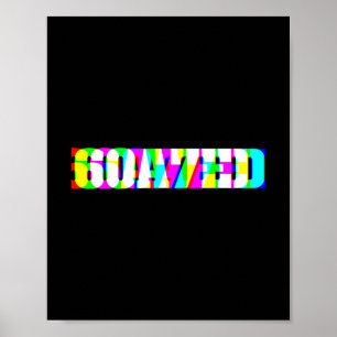 Poster Meme engraçado 67 6oa7ed Arte Glitch Gíria Retro G