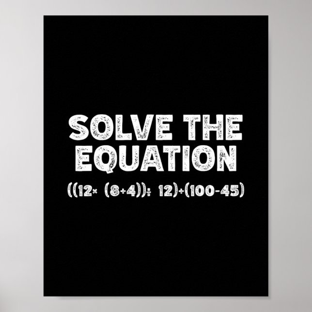 Poster Meme engraçado 67 Pemdas professor de matemática e (Frente)