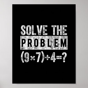 Poster Meme engraçado 67 Pemdas professor de matemática e