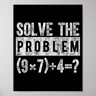 Poster Meme engraçado 67 Pemdas professor de matemática e