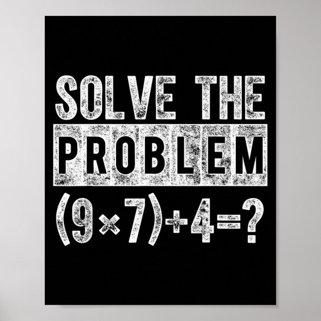 Poster Meme engraçado 67 Pemdas professor de matemática e (Frente)