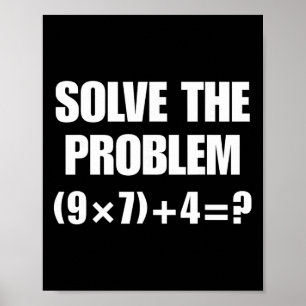 Poster Meme engraçado 67 Pemdas Professor de matemática e