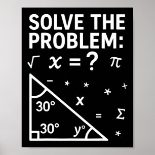 Poster Meme Engraçado 67 Resolva o Problema para o Profes