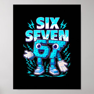Poster Meme Engraçado 67 Seis Sete 6 7 Italian Brainrot B