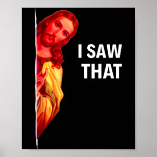 Poster Meme engraçado de Jesus que eu vi Citação cristã p