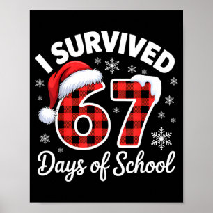 Poster Meme Engraçado Seis Sete Natal Sobrevivi 67 Dias