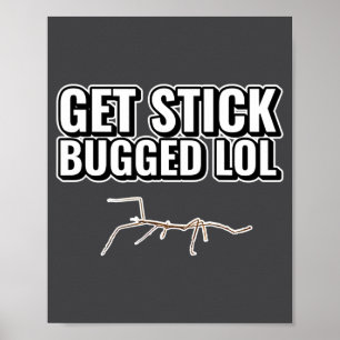 Poster Meme Incrível Fica Bugado de Pau Lol Piada Dançant