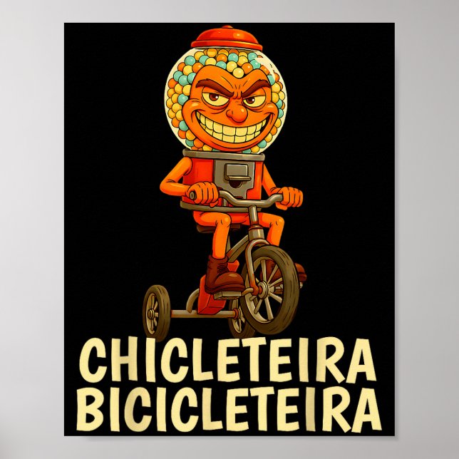 Poster Meme italiano engraçado de crianças Brainrot Chicl (Frente)