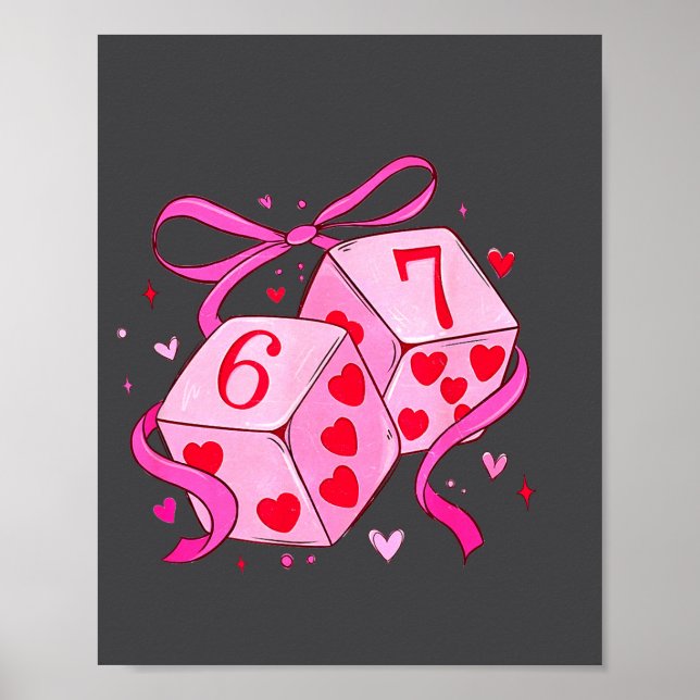 Poster Meme Playing Cards Valentine,preppy Funny Coquette (Frente)