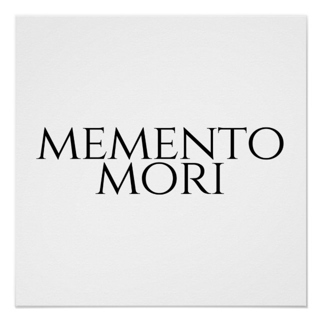 Póster Memento Mori (Frente)