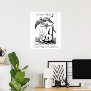 Poster memento mori dark academia