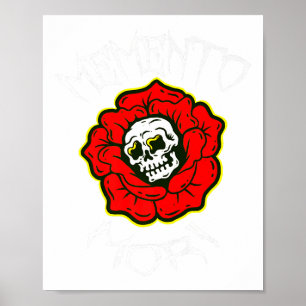 Poster Memento Mori Flor Tradicional de Tatuagem &amp; Cr