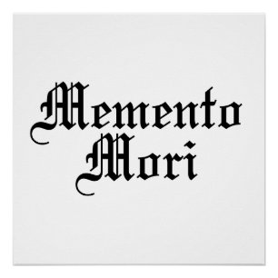 Póster Memento Mori - Frase Latina