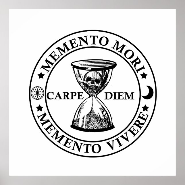 Poster Memento mori memento vivere (Frente)