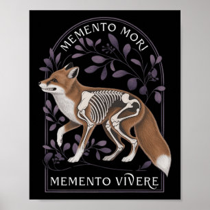 Poster Memento Mori Memento Vivere - Filosofia &amp; Lat