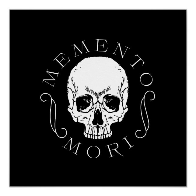 Póster Memento Mori Skull Wall Art (Frente)