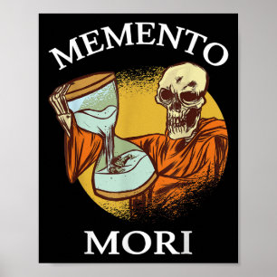 Poster Memento Mori Stoic Latino Stoicismo Filosofia Reme