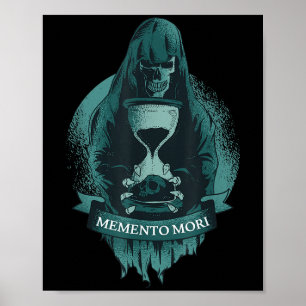 Poster Memento Mori Stoic Latino Stoicismo Filosofia Reme