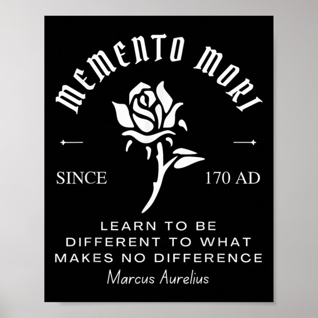 Poster Memento Mori Stoicismo Marcus Aurelius Stoic Philo (Frente)