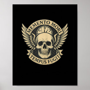 Poster Memento Mori Tempus Fugit - Tanque de cotações lat