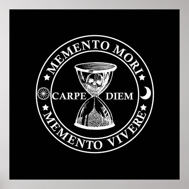 Poster memento mori viver (Frente)