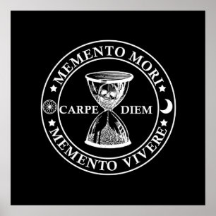Poster memento mori vivere