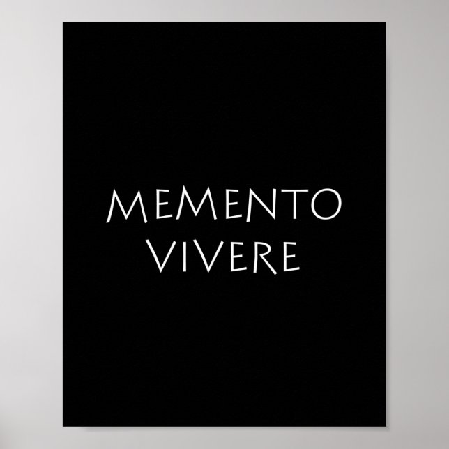 Poster Memento vivere (Frente)