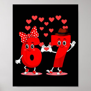 Poster Memes 6 E 7 Seis Sete Amor Fofo Do Dia Dos Namorad