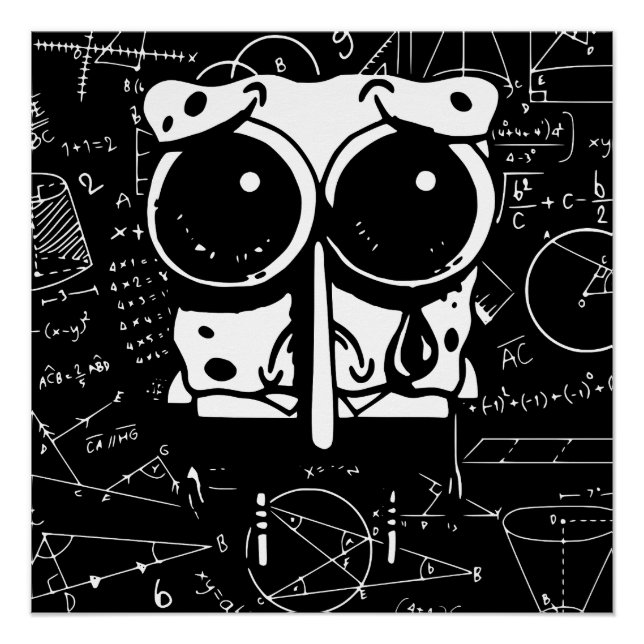 Póster memes de geometria de matemática engraçada (Frente)