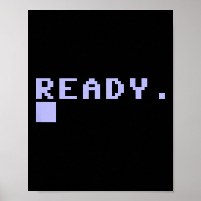 Poster Memorando do Computador Doméstico C64 Pronto Gamer (Frente)