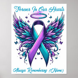 Poster Memória Amorosa Personalizada Conscientização sobr