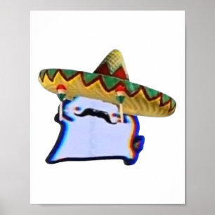 Poster Memória Dançante Engraçado de Cuptorrada Mexicana