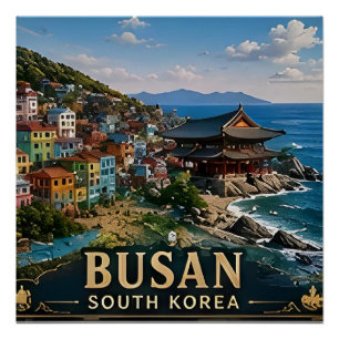 Póster 🧲 Memória de Férias em Busan Coreia do Sul Para V