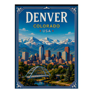 Póster 🏔️ Memória de Férias na Montanha de Denver Colora