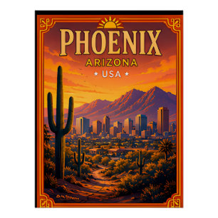 Póster 🌵 Memória de Férias no Deserto de Phoenix Arizona