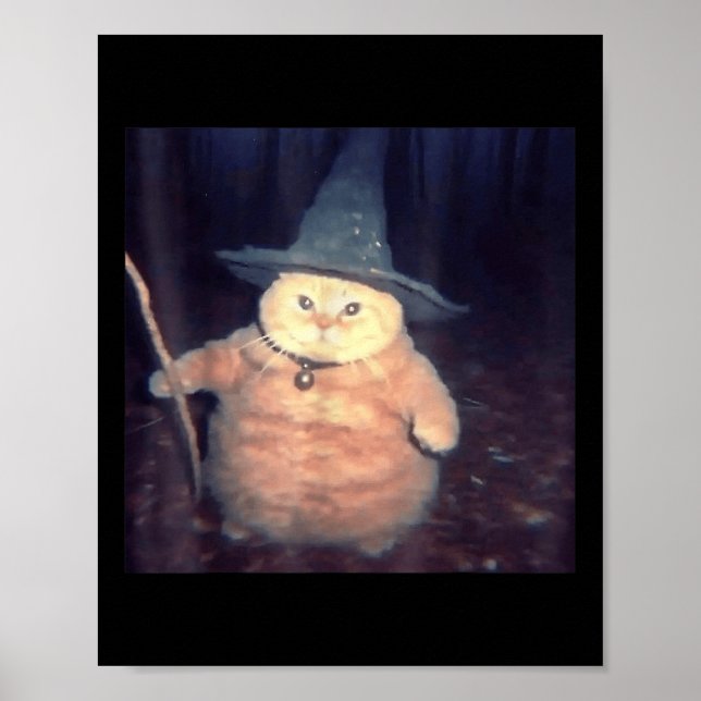 Poster Memória de Gato de Halloween do Assistente _1 (Frente)