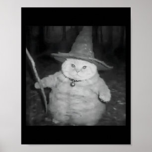 Poster Memória de Gato do Dia de as Bruxas engraçado Estr