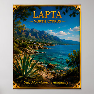 Poster Memória de Viagem da Costa Montanhosa do Norte de 