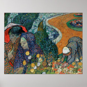 Poster Memória do Jardim de Etten (1888) de Van Gogh